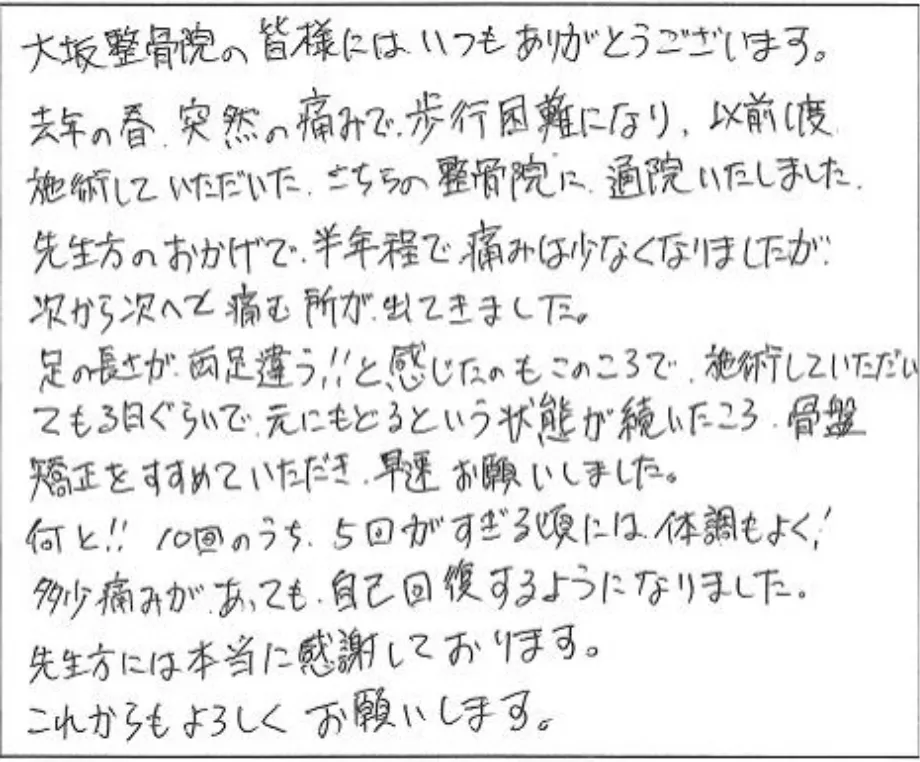 患者様の声